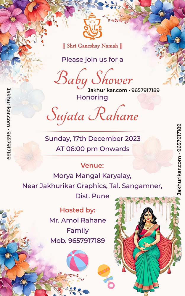 English Baby Shower Card Online Designs For Whatsapp | Baby Shower Invitations Card Online