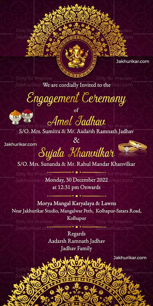 Engagement card making tool online free