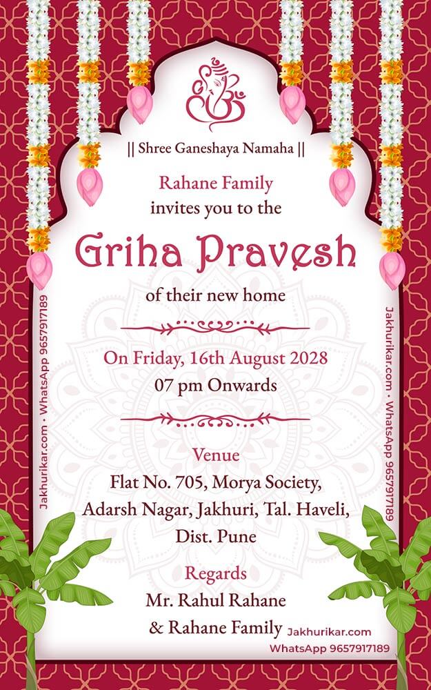 Housewarming Ceremony Invitation | Modern & Traditional Templates