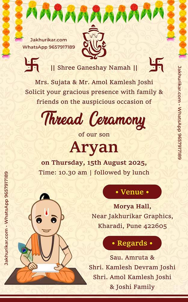Vratbandh Invitation PDF Card