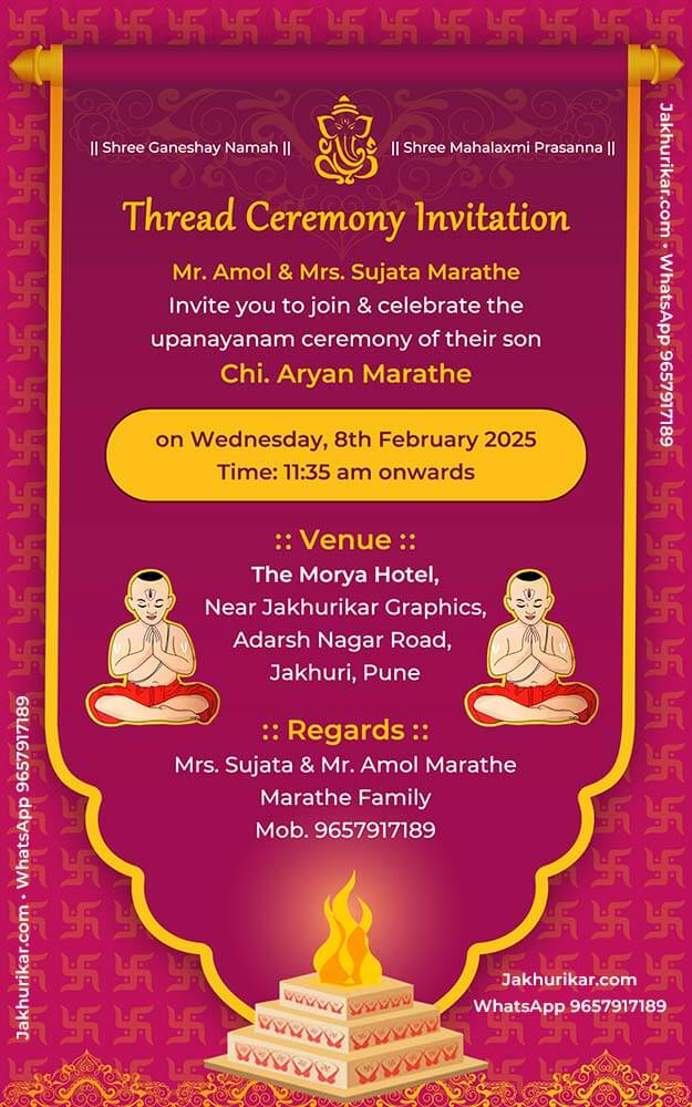 Sohala Invitation WhatsApp Design